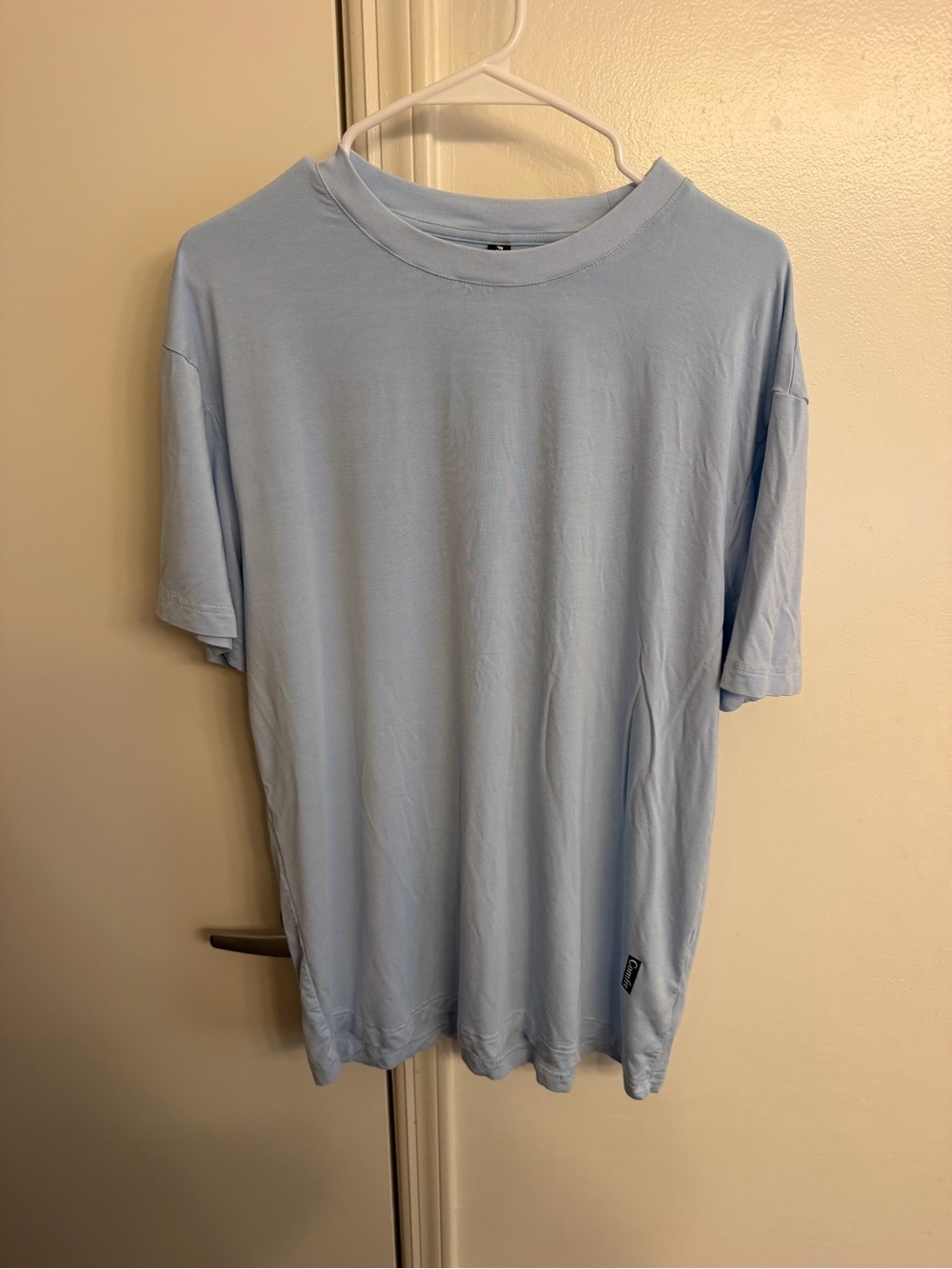 Comfrt Men's Crewneck T-Shirt in Light Blue Super Soft Size Large
